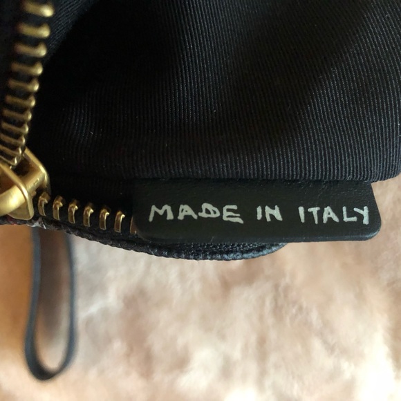 Authentic Burberry logo sketchbook doodle print graffiti large wristlet … - Picture 9 of 9